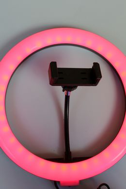 Набор для блогера led кольцо RGB 26см + штатив и держателем для телефона ,с подсветкой