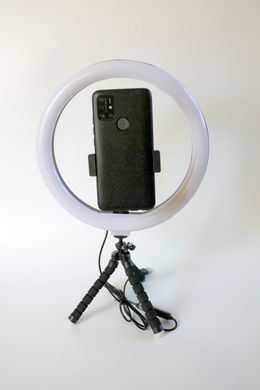 Кільцева лампа LED 26см з тримачем для телефону та штативом селфі кільце, тринога