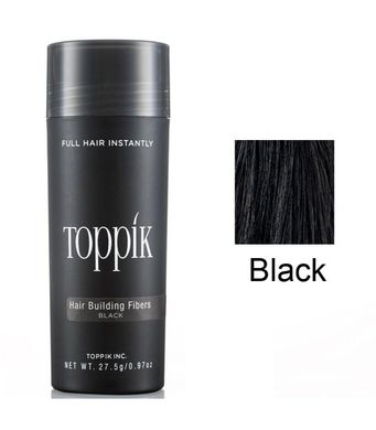 Загуститель для волос Toppik Black Черный топпик пудра