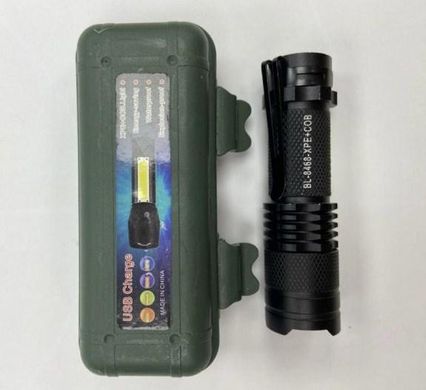 Тактичний ліхтарик BL-525 акумуляторний USB компактний ручний