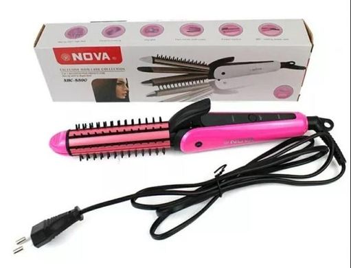 Плойка-утюжок для волос 3в1 Nova NHC-8890