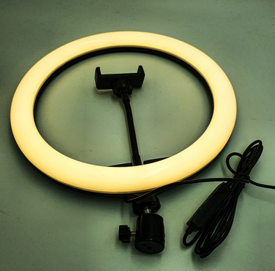 Кольцевая LED лампа 30см 16W на штативе 2 метра с держателем для телефона селфи кольцо блогера