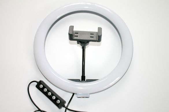 Светодиодное лед кольцо 26см RGB с держателем для телефона блогера лампа