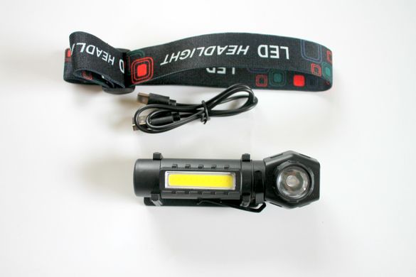 Универсальный аккумуляторный фонарик KX-212 с магнитом налобный фонарь