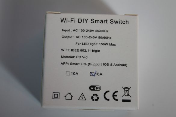 Умное wi-fi реле Smart Home 16A умный смарт дом выключатель-регулятор