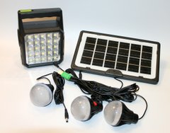 Солнечная станция портативное освещение фонарь GDTimes GD-105 Павербанк с солнечной батареей