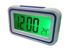 Говорящие часы с будильником и термометром Kenko КК-9905TR с подсветкой