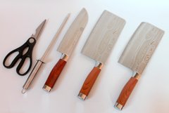 Набор кухонных ножей на подставке