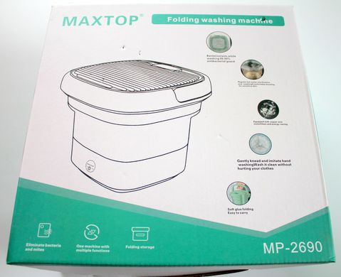 Складная стиральная машина на 5л, Maxtop, Переносная стиралка