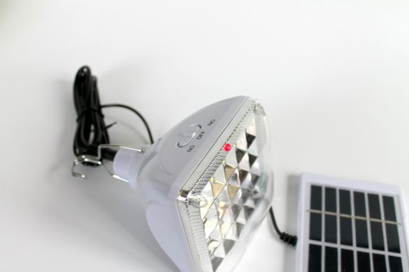 Лампа із сонячною батареєю GD-6030 ліхтарик акумуляторний прожектор фонарик