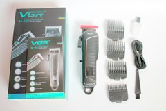 Професійна машинка для стрижки волосся акумуляторна з дисплеєм VGR V-683