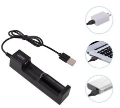 Зарядное устройство PUJIMAX USB 18650, 14500, 16430 с индикатором заряда