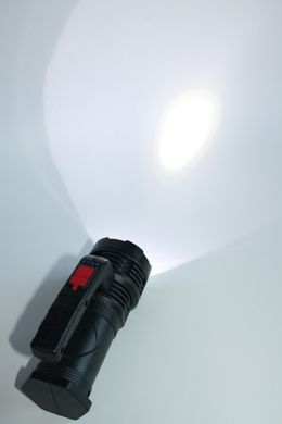 Ручной фонарь 2в1 аккумуляторный Переносной фонарик с боковой лампой