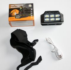 Ліхтар налобний SQ-816 акумуляторний ліхтарик USB фонарик