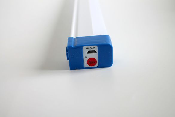 Портативная аккумуляторная светодиодная лампа 33см с юсб зарядкой и магнитом