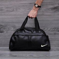 Фитнес-сумка найк; Nike для тренировок. Черная. Кожзам