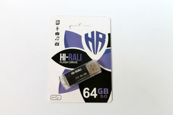 Флешка USB 3.0 Hi-Rali 64GB юсб флеш накопичувач