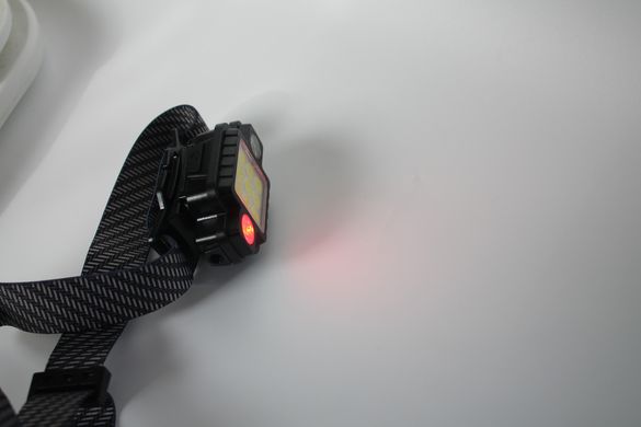Мощный аккумуляторный налобный фонарь с магнитом и красным светом