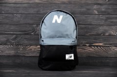 Городской рюкзак; для тренировок; портфель New Balance; нью бэланс. Серый с черным.