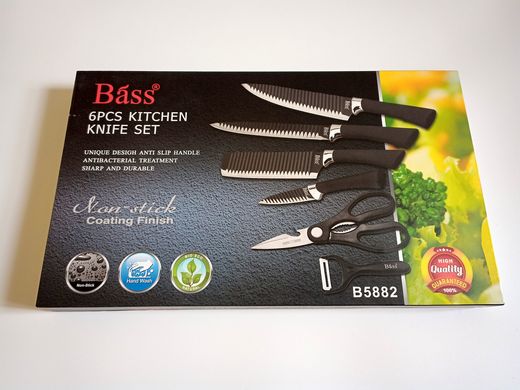 Набір ножів 6в1 Bass В5882