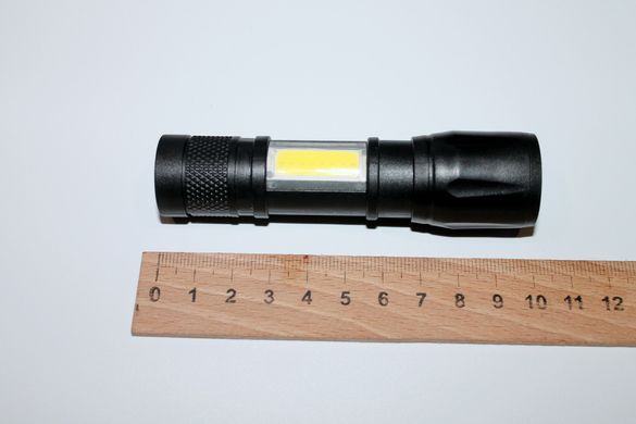 Фонарик ручной BK-44 светодиодный аккумуляторный с клипсой