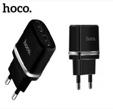 Мережевий зарядний пристрій на 2 USB Hoco C12 2.4 A