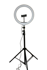 Кільцева лампа для візажиста LED лампа зі штативом 2,1 метра 30 см набір блогера