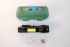 Ручний акумуляторний ліхтарик BL-513 zoom з бічною панеллю