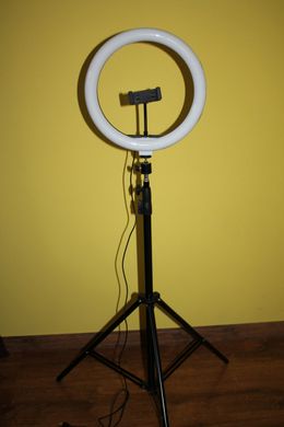 Кольцевая лампа 30 см со штативом LED лампа 2,1 метра 30 см Набор блогера для визажиста