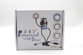 Держатель на прищепке с подсветкой Professional Live Stream набор для блогера штатив