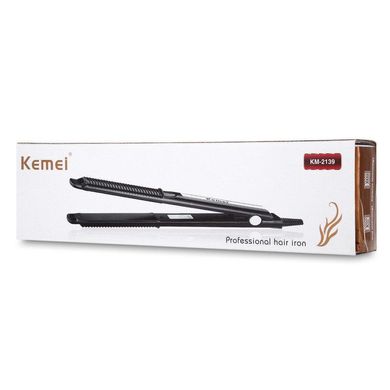 Профессиональная плойка для волос Kemei KM 2139 с контролем температуры выпрямитель