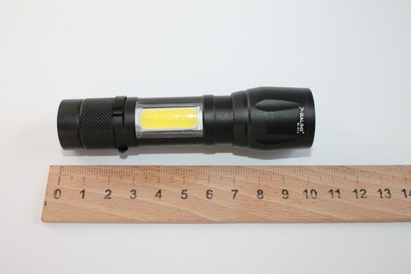 Ручной аккумуляторный фонарик BL-513 zoom с боковой панелью