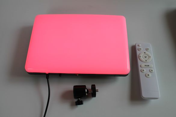 Прямокутна лампа панель для фото і відео зйомки RGB з пультом прожектор для блогерів