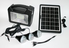 Багатофункціональний ліхтар із сонячною панеллю+3 лампочки Система автономного освітлення