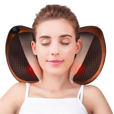 Роликовый массажер для спины и шеи Massage pillow (массажная подушка)