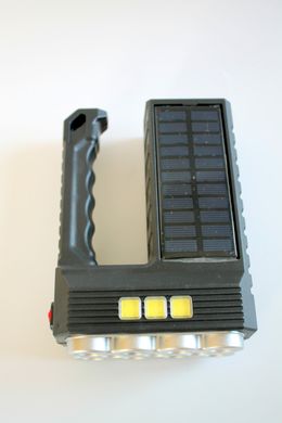 Мощный светодиодный фонарик на солнечной батарее с аккумулятором Фонарь ручной Solar Energy