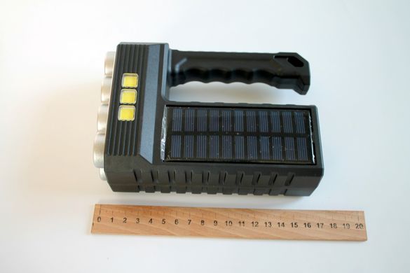 Потужний світлодіодний ліхтарик на сонячній батареї з акумулятором Фонарик ручний Solar Energy