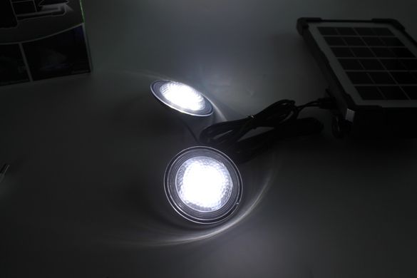 Ліхтар із сонячною панеллю Power Bank та лампочками Система автономного освітлення