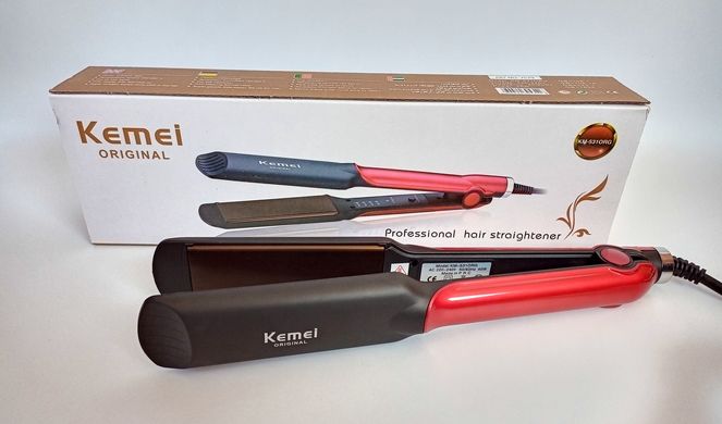 Профессиональная керамическая плойка для волос Kemei KM-531 с регулятором температуры