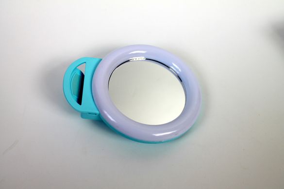 Кільцева селфі-лампа із дзеркалом Selfie Ring Light для телефону, планшета, ліхтарик.