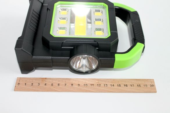 Світлодіодний ручний ліхтар з акумулятором на сонячній батареї з Power Bank фонарик