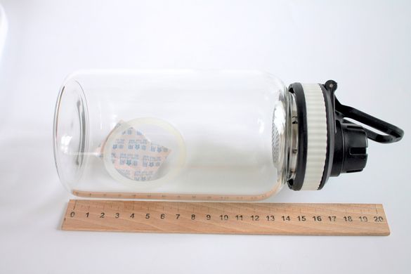 Пляшка спортивна скляна з чохлом на 650 мл. для напоїв,чая,води,сока