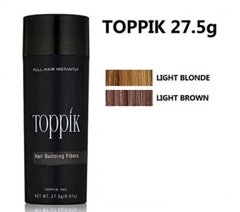 Загуститель для волос Toppik Hair Building Fibers light blonde пудра редких волос 27.5гр. light brown- світло-коричневий