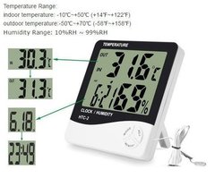 Цифровий термометр, гігрометр Htc-2 з виносним датчиком температури